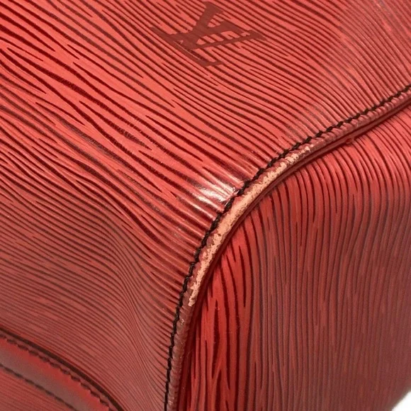 Authentic Louis Vuitton Castilian Red Epi keepall 45 travel unisex duffle bag - Picture 9 of 16